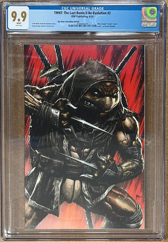 TMNT LAST RONIN RE-EVOLUTION #3 MICO SUAYAN EXCLUSIVE VIRGIN EDITION CGC 9.9 MINT